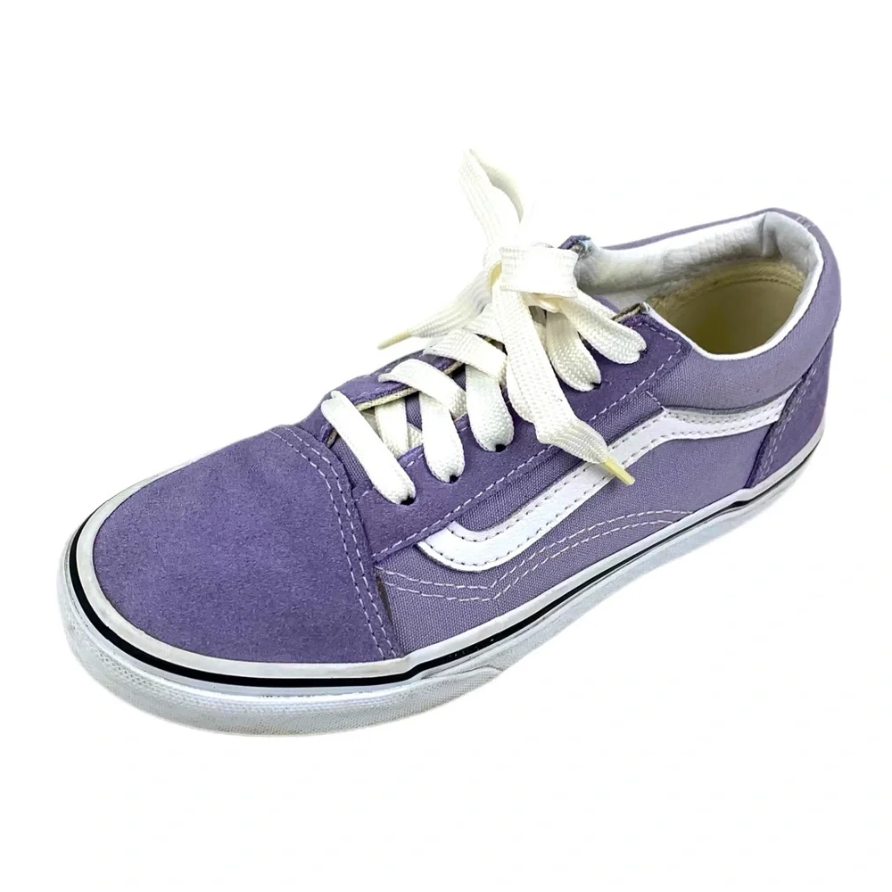 Vans Youth Lilac Suede Low Top Sneakers Size 2.5